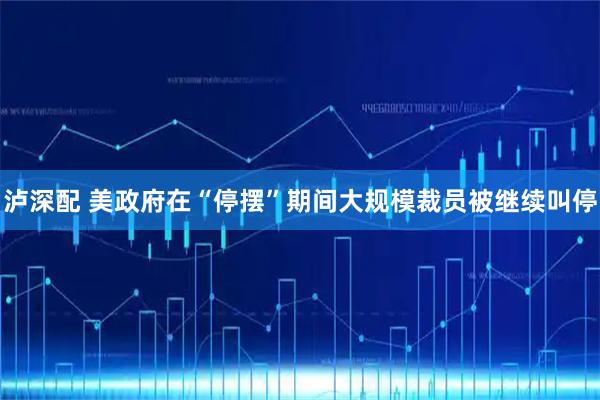 泸深配 美政府在“停摆”期间大规模裁员被继续叫停